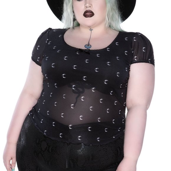 Killstar Tops - Killstar* Sheer Lunar Top
